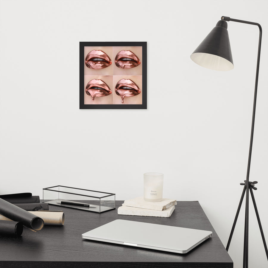 Rose Gold Progression Framed Print