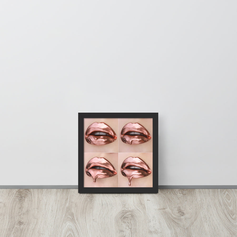 Rose Gold Progression Framed Print