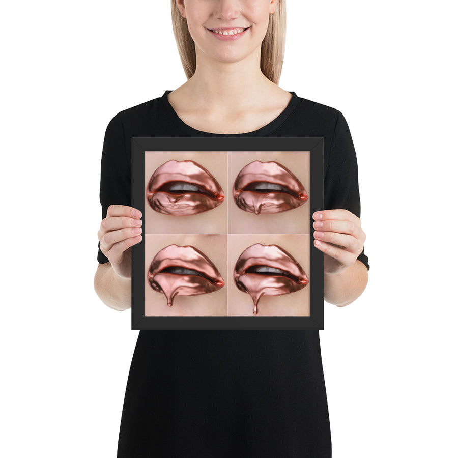 Rose Gold Progression Framed Print