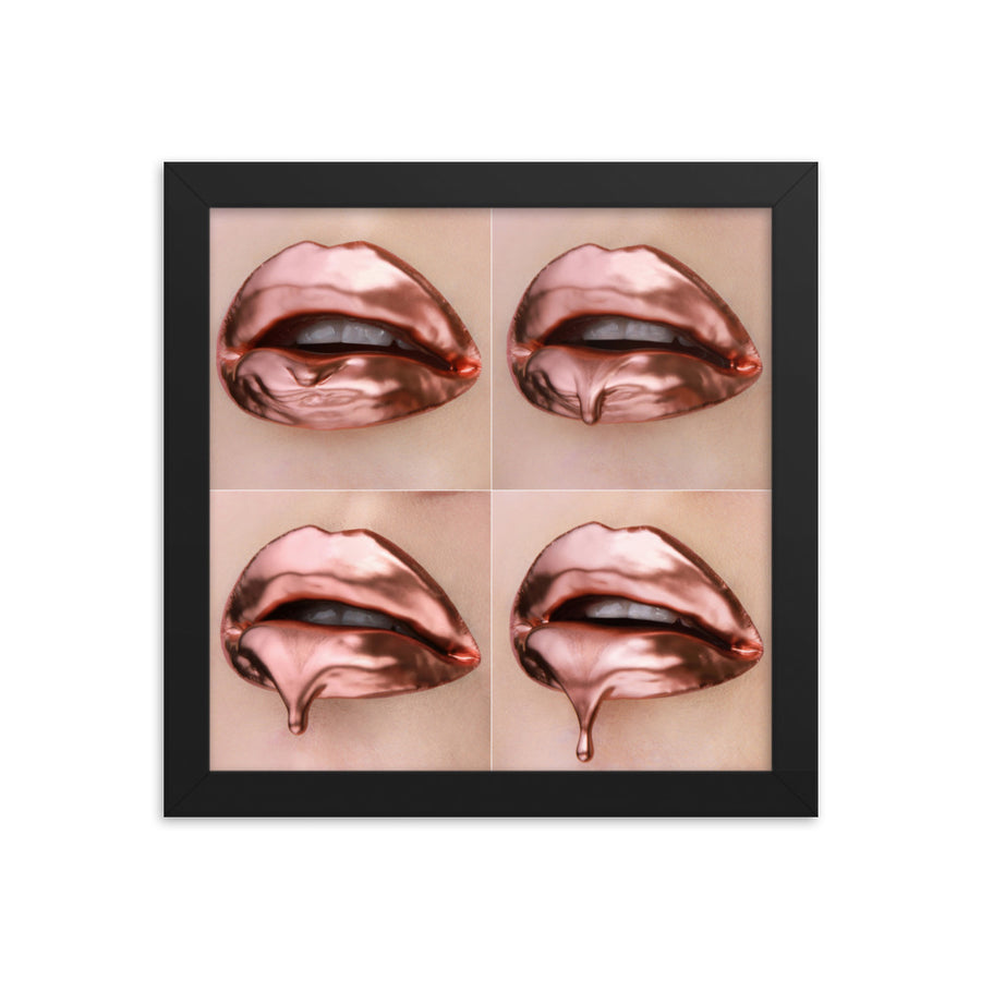 Rose Gold Progression Framed Print