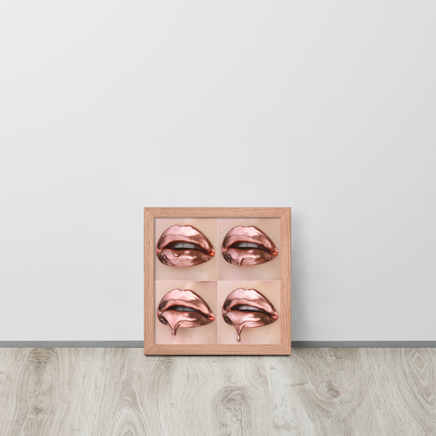 Rose Gold Progression Framed Print