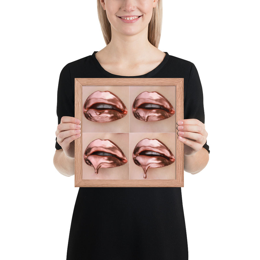 Rose Gold Progression Framed Print