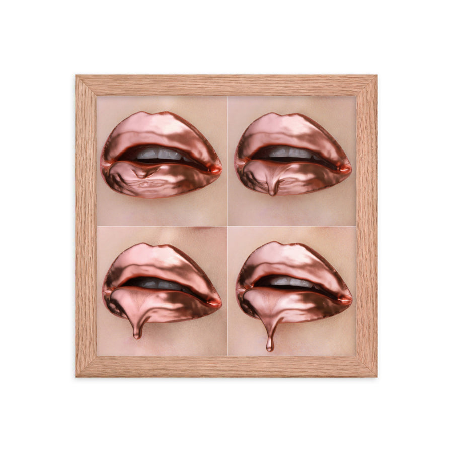 Rose Gold Progression Framed Print