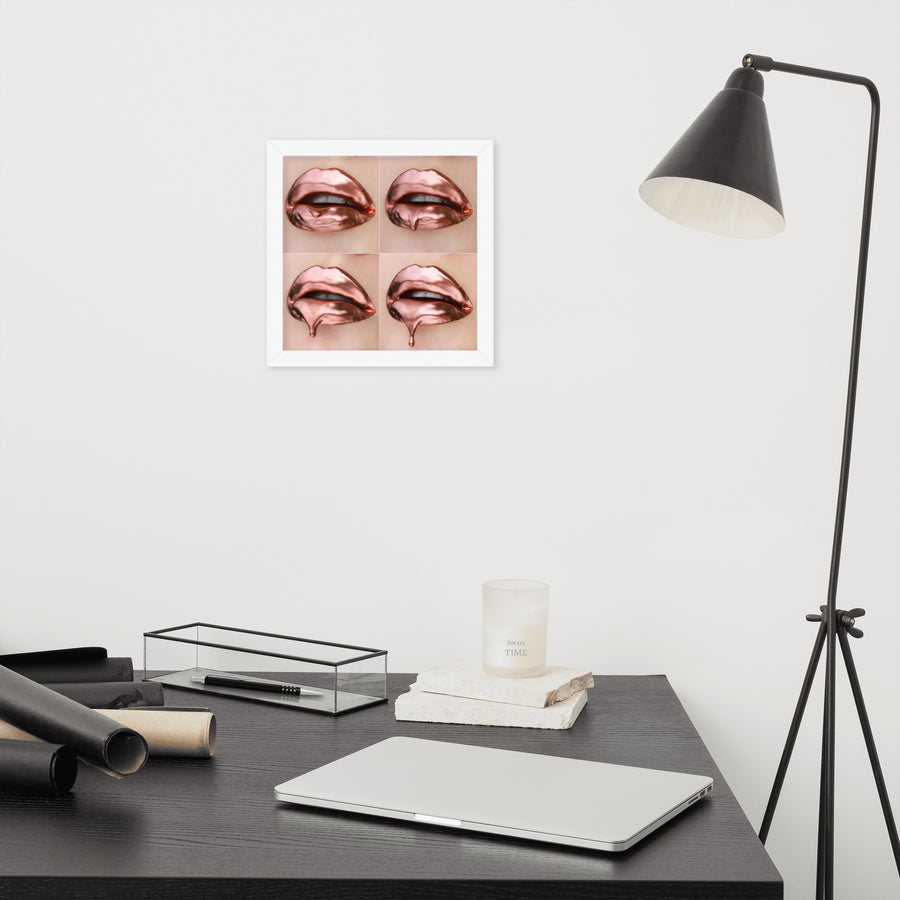 Rose Gold Progression Framed Print