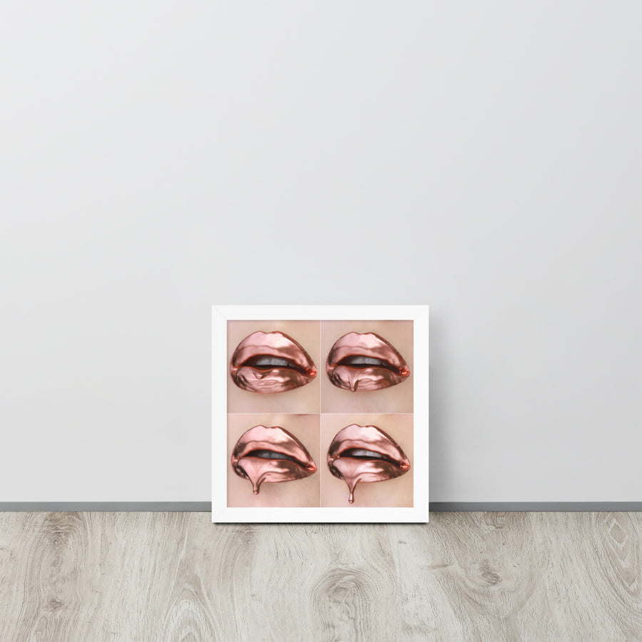 Rose Gold Progression Framed Print