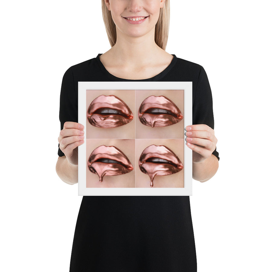 Rose Gold Progression Framed Print