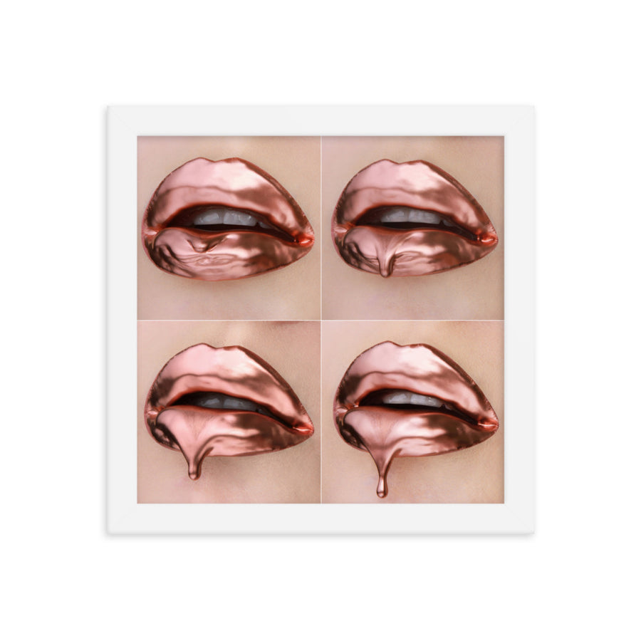 Rose Gold Progression Framed Print