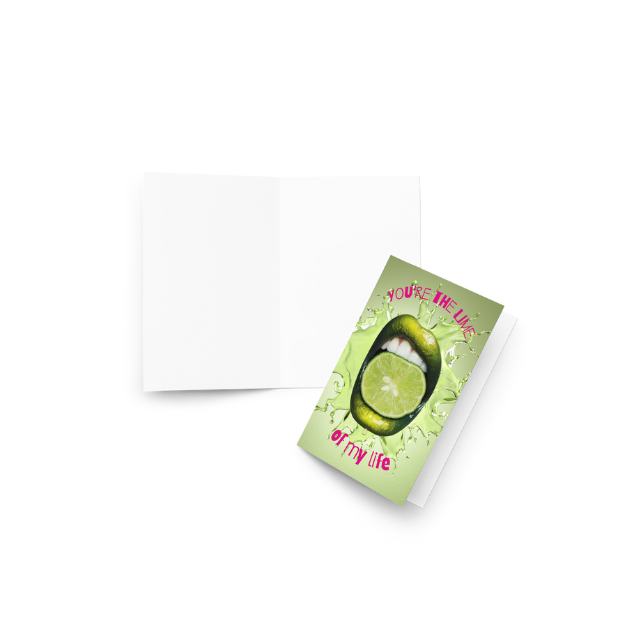 You're the Lime of my Life Greeting Card