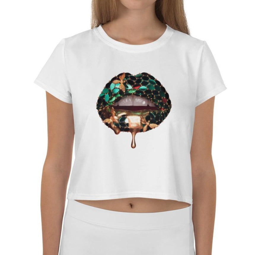 Garden White Crop Tee