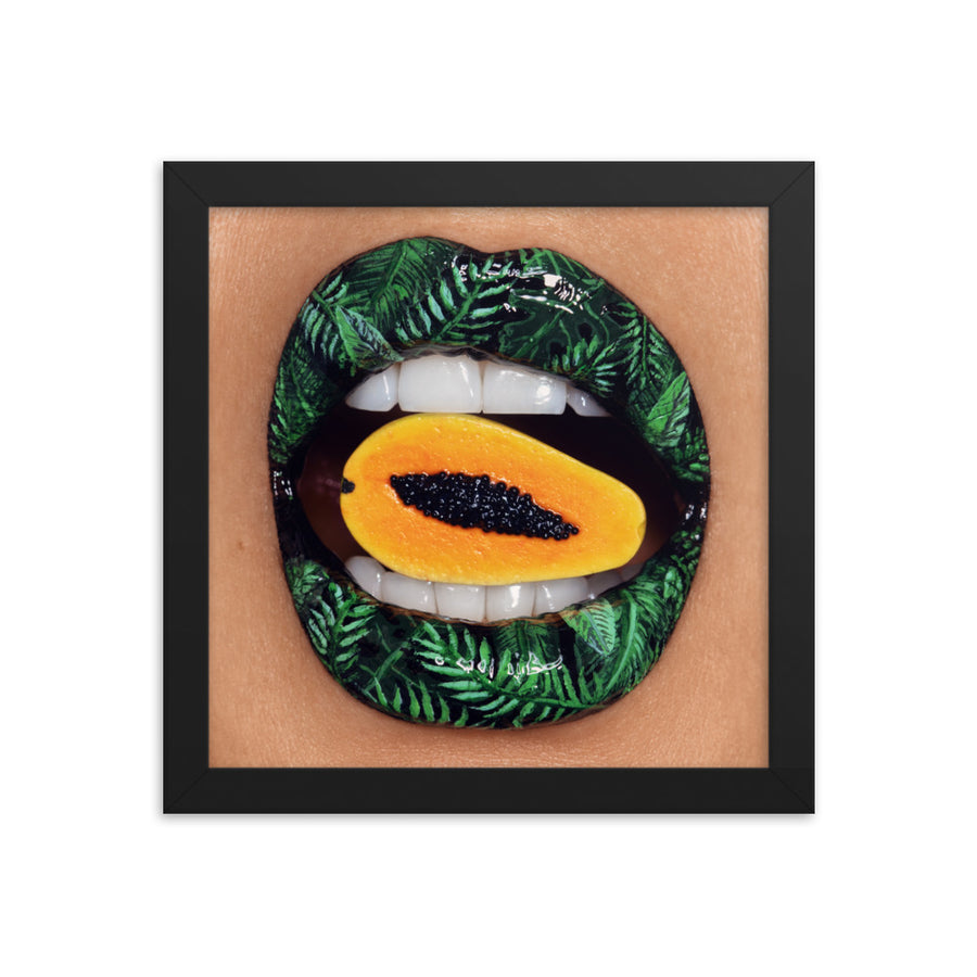 Papaya Framed Original Print