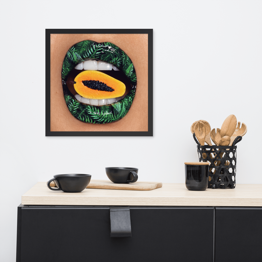 Papaya Framed Original Print