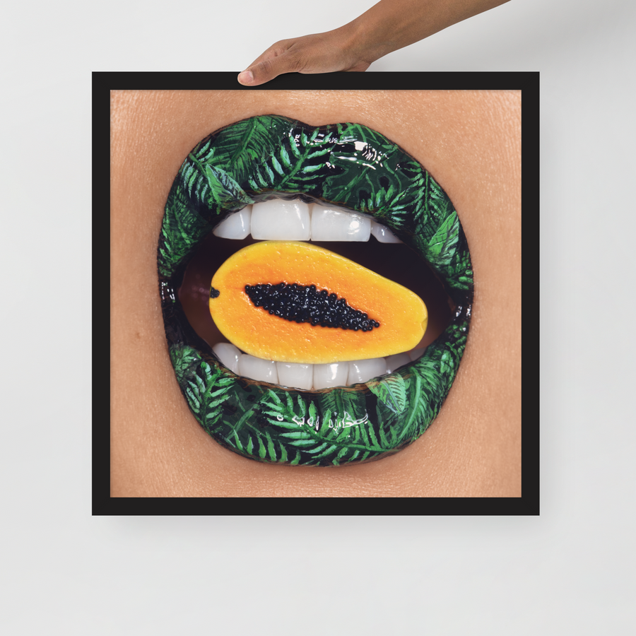 Papaya Framed Original Print