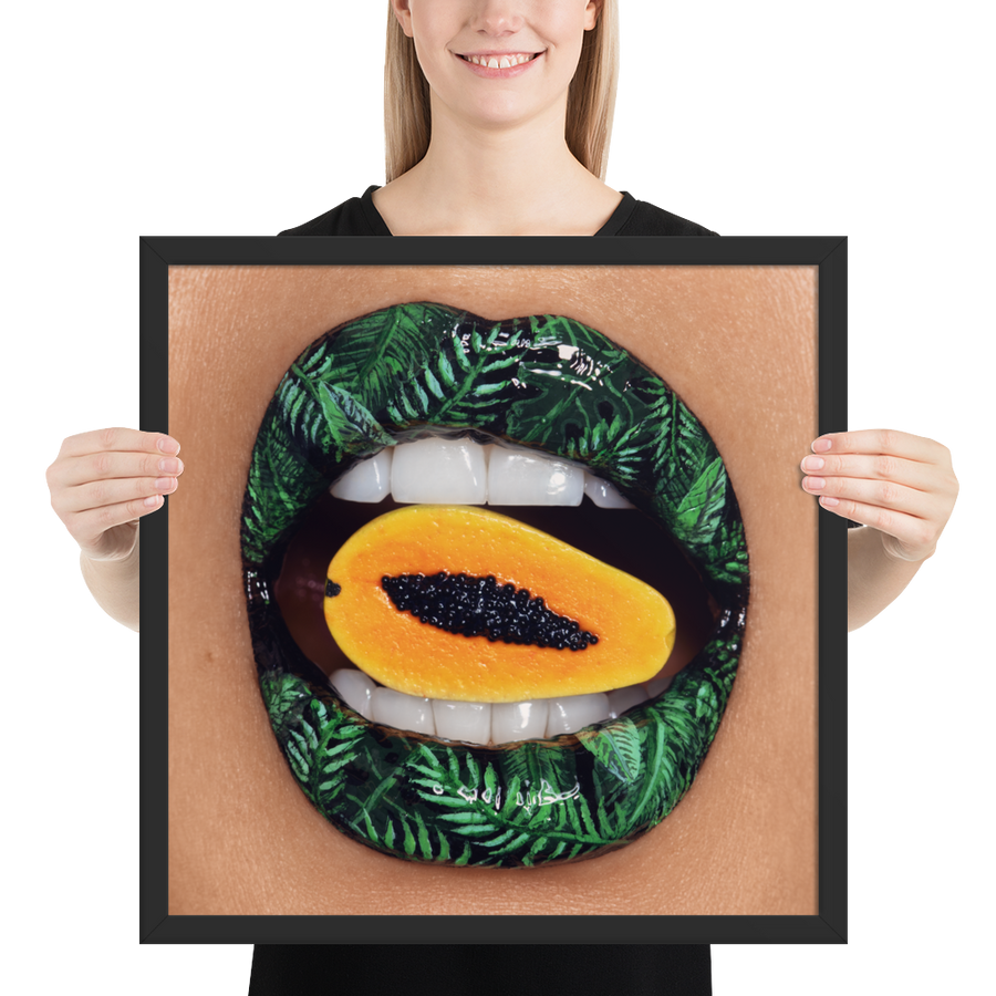 Papaya Framed Original Print