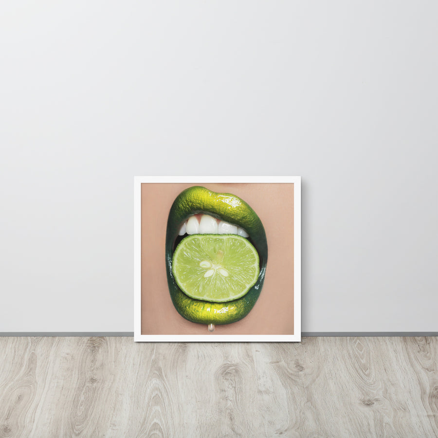 Lime Original Framed Print