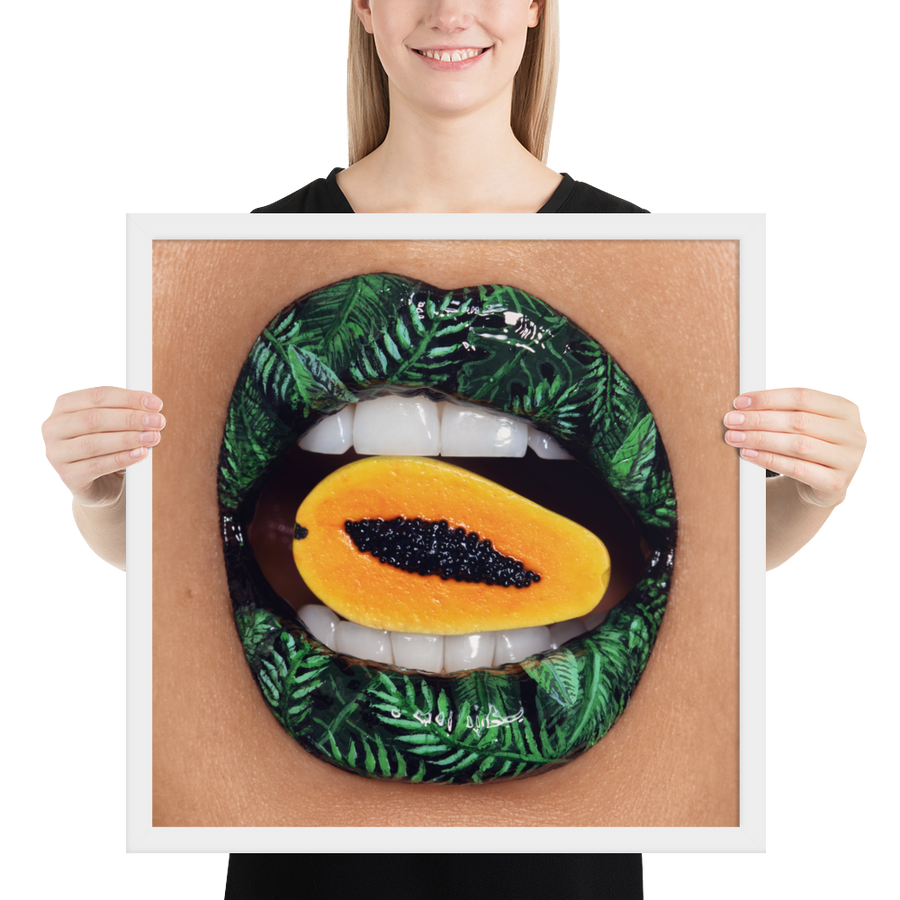 Papaya Framed Original Print