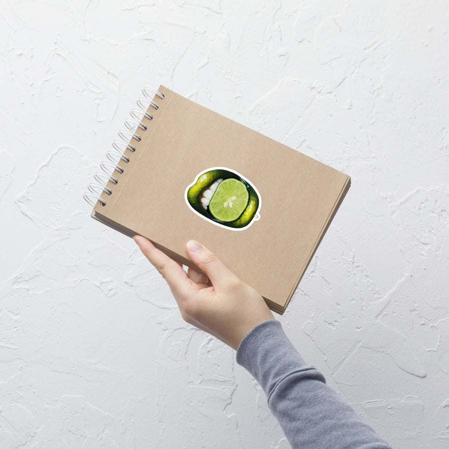 Lime Bubble-Free Sticker
