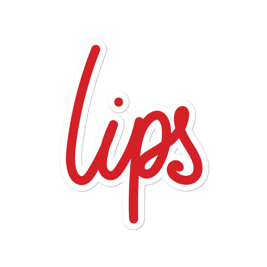 Lips Bubble-Free Sticker