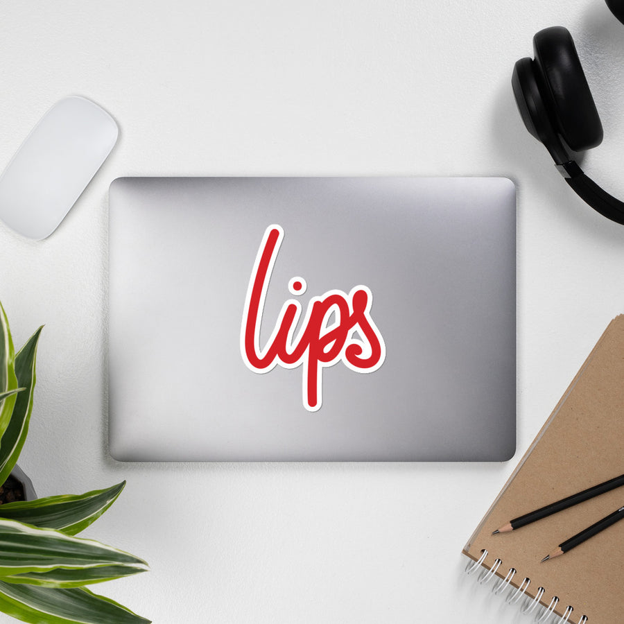 Lips Bubble-Free Sticker