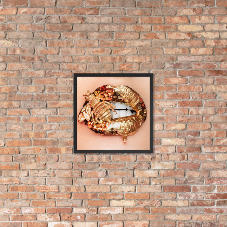 Honey Bee Framed Original Print
