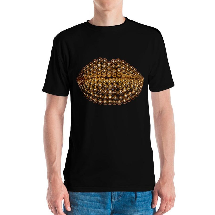 Beads Men's Crew Neck T-shirt Black
