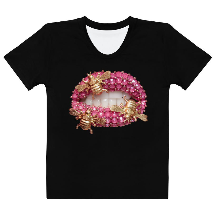 Bumble Bees Women's Crew Neck T-Shirt Black