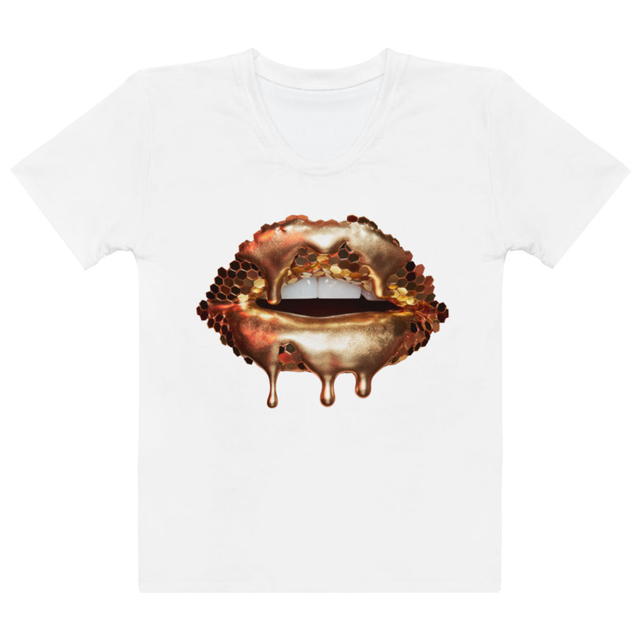 Golden Honey Women's Crew Neck T-Shirt White