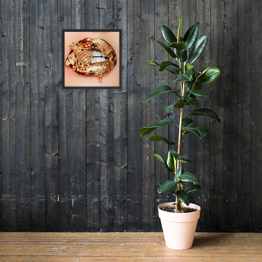 Honey Bee Framed Original Print