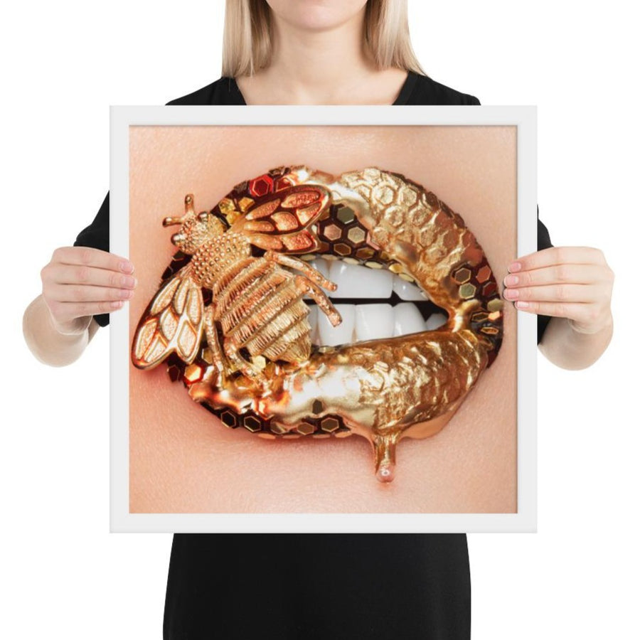 Honey Bee Framed Original Print