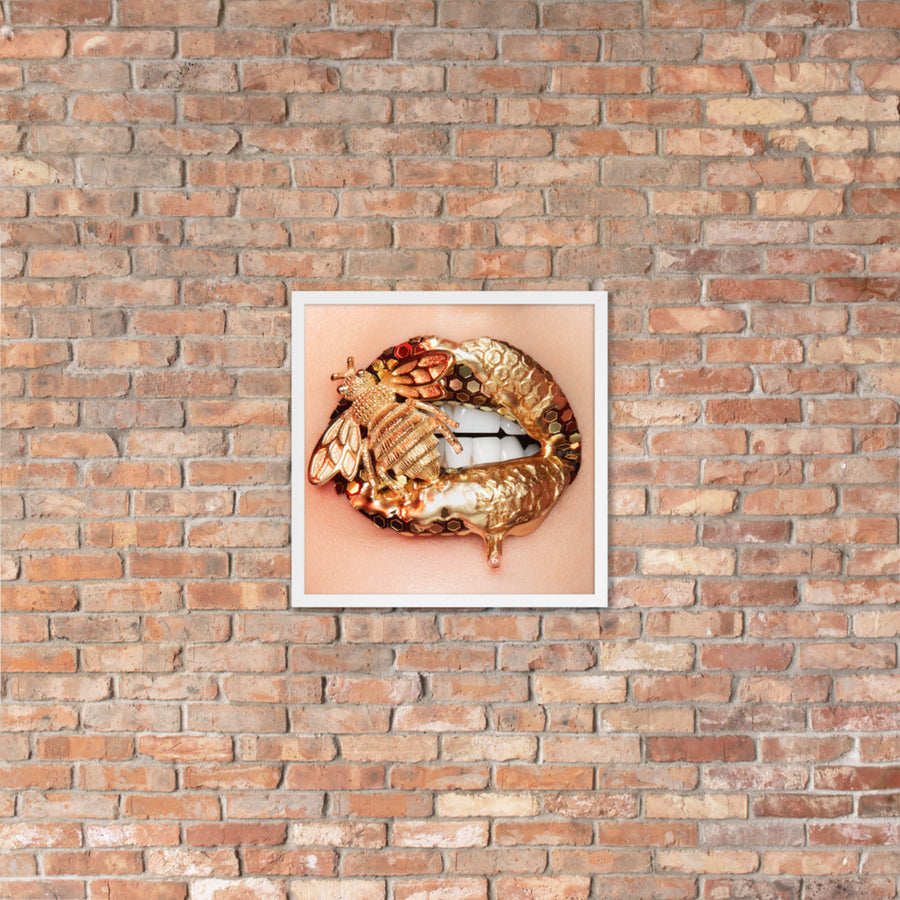 Honey Bee Framed Original Print