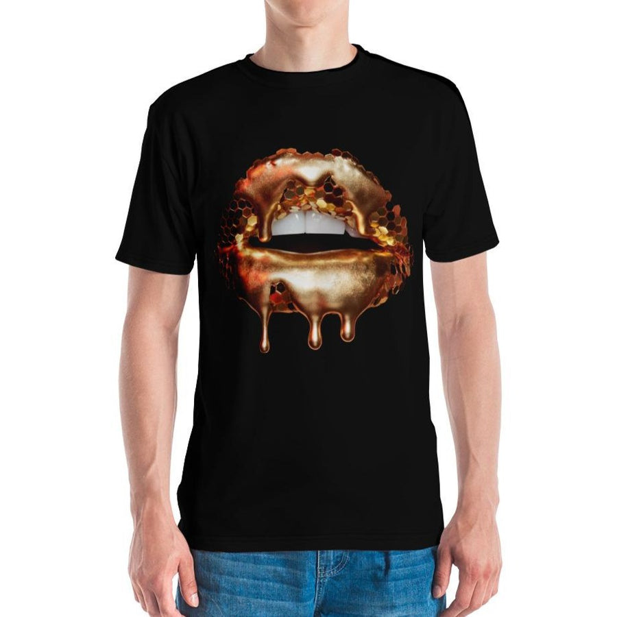 Golden Honey Men's Crew Neck T-shirt Black