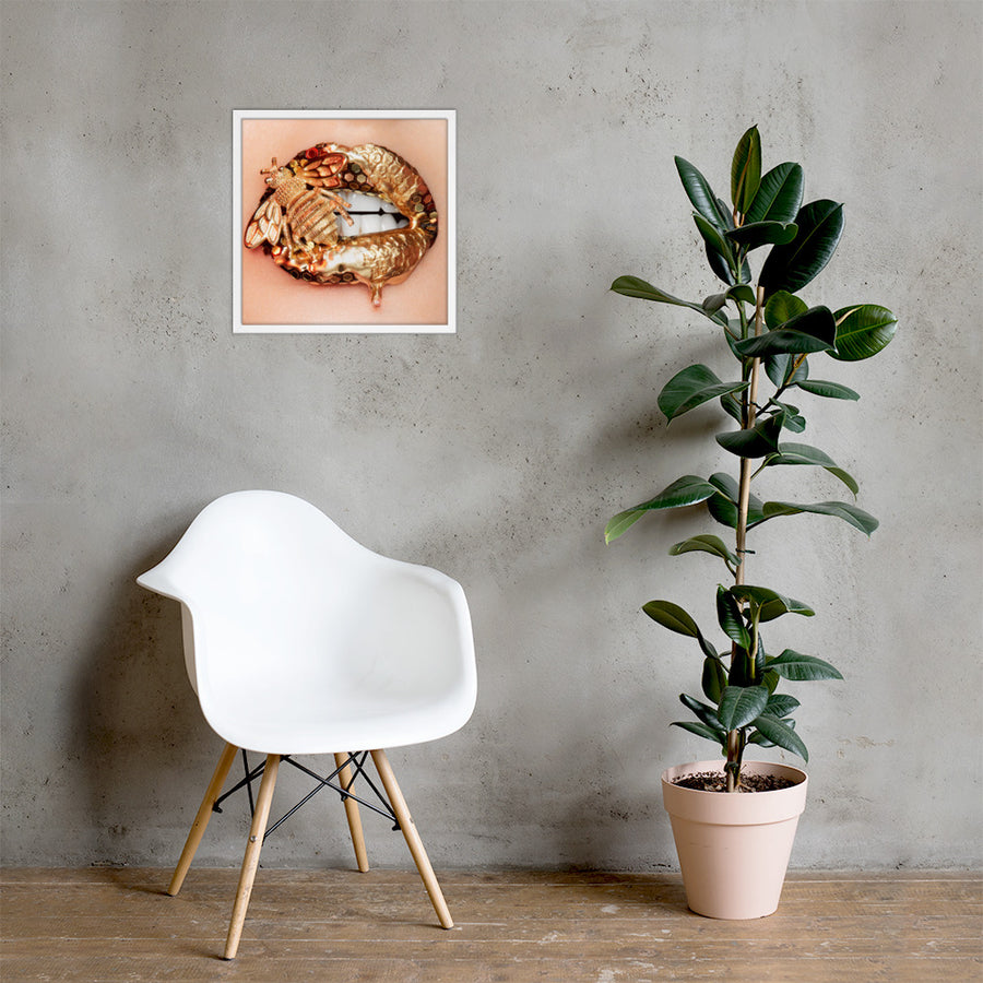 Honey Bee Framed Original Print