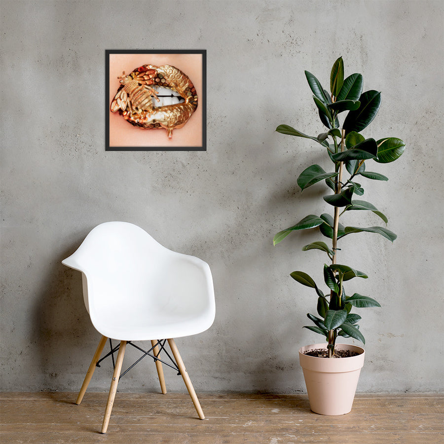 Honey Bee Framed Original Print
