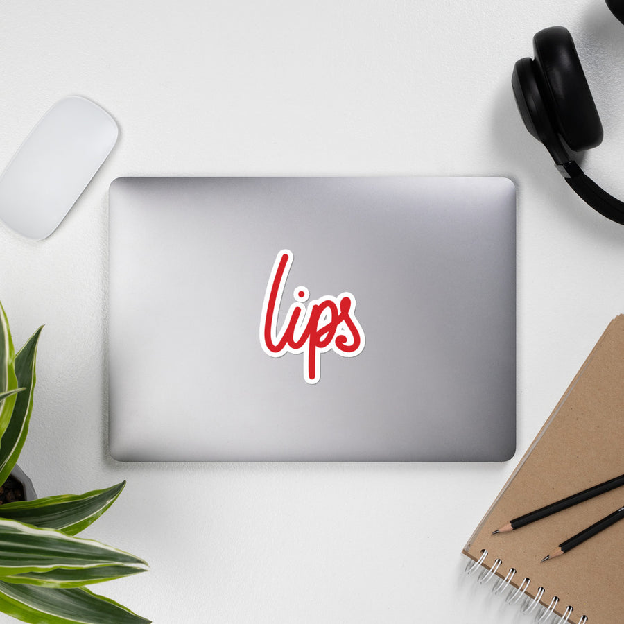 Lips Bubble-Free Sticker