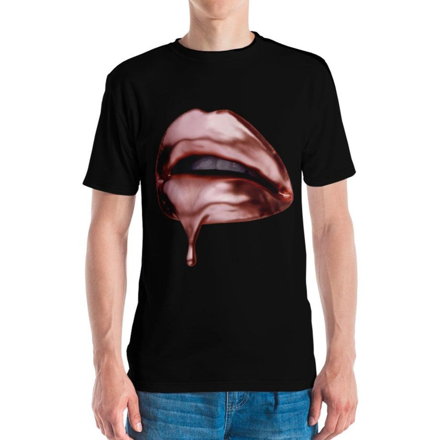 Rose Gold Crew Neck T-shirt Black